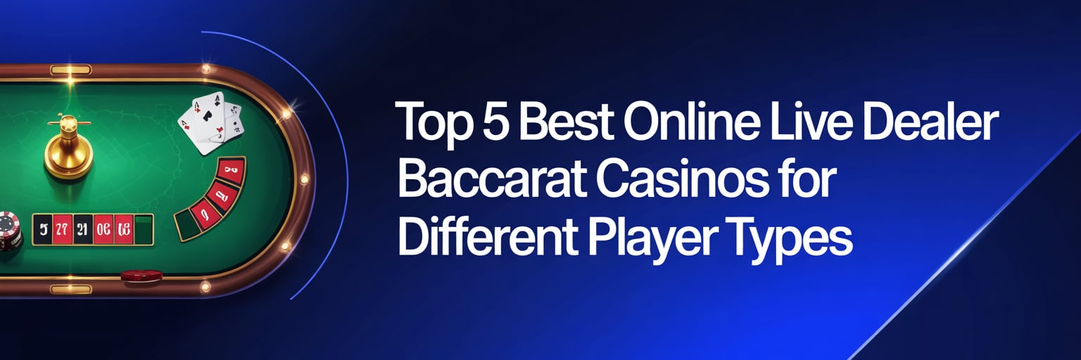 Top 5 Best Online Live Dealer Baccarat Casinos for Different Player Types